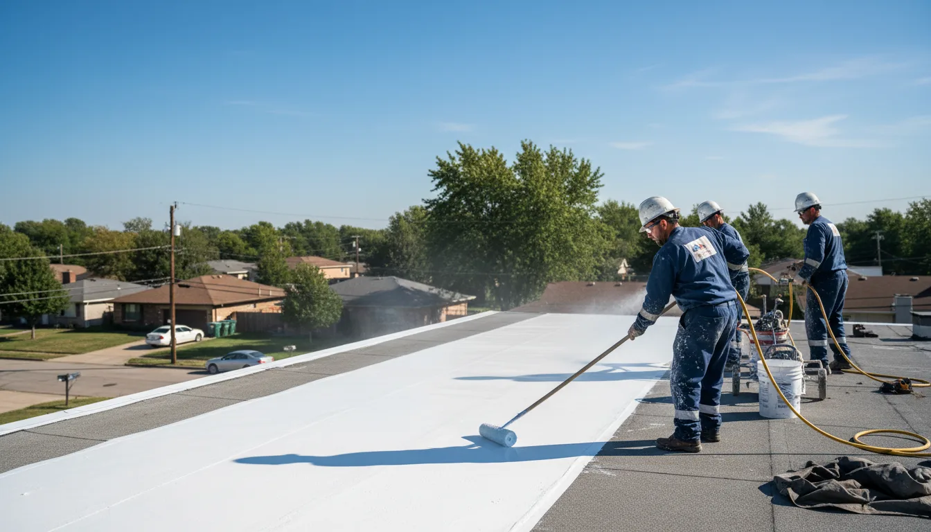 Commercial roof coating in Newfield, NY near me